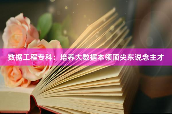 数据工程专科：培养大数据本领顶尖东说念主才